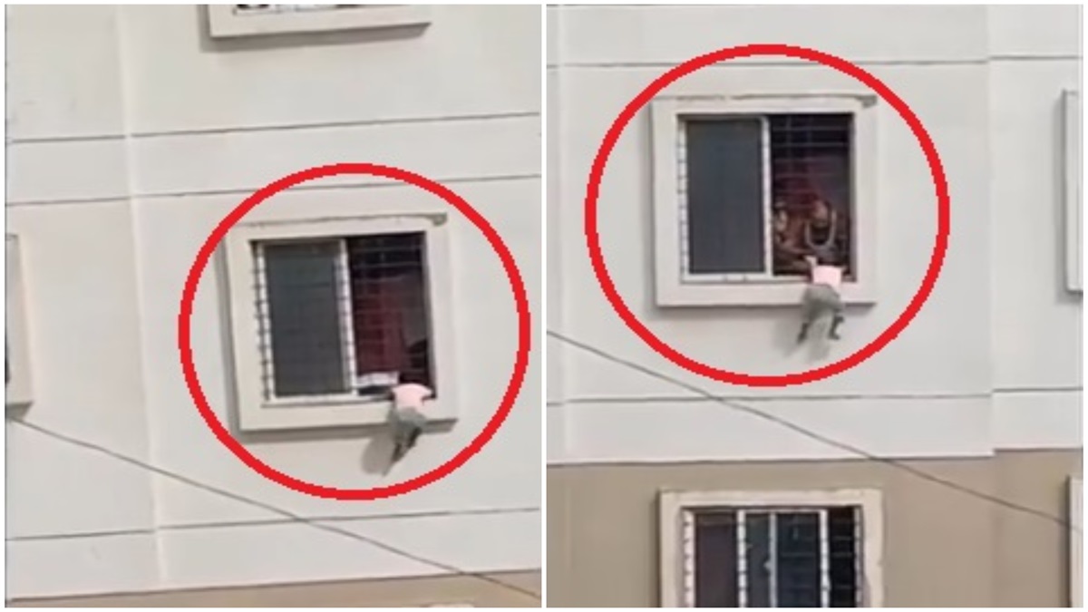 Maharashtra: 4-year-old girl rescued after getting stuck in third-floor window grill in Pune | Watch video