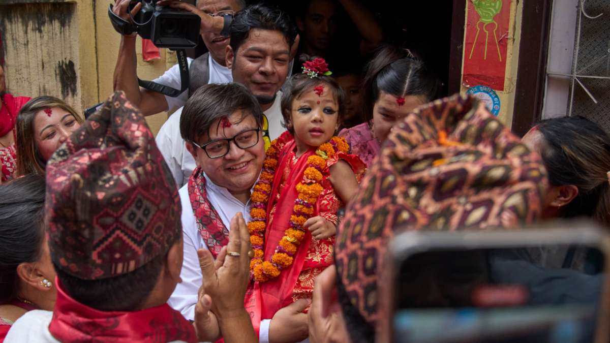 Nepal chooses a 2-year-old girl as new living goddess worshipped by both Hindus, Buddhists