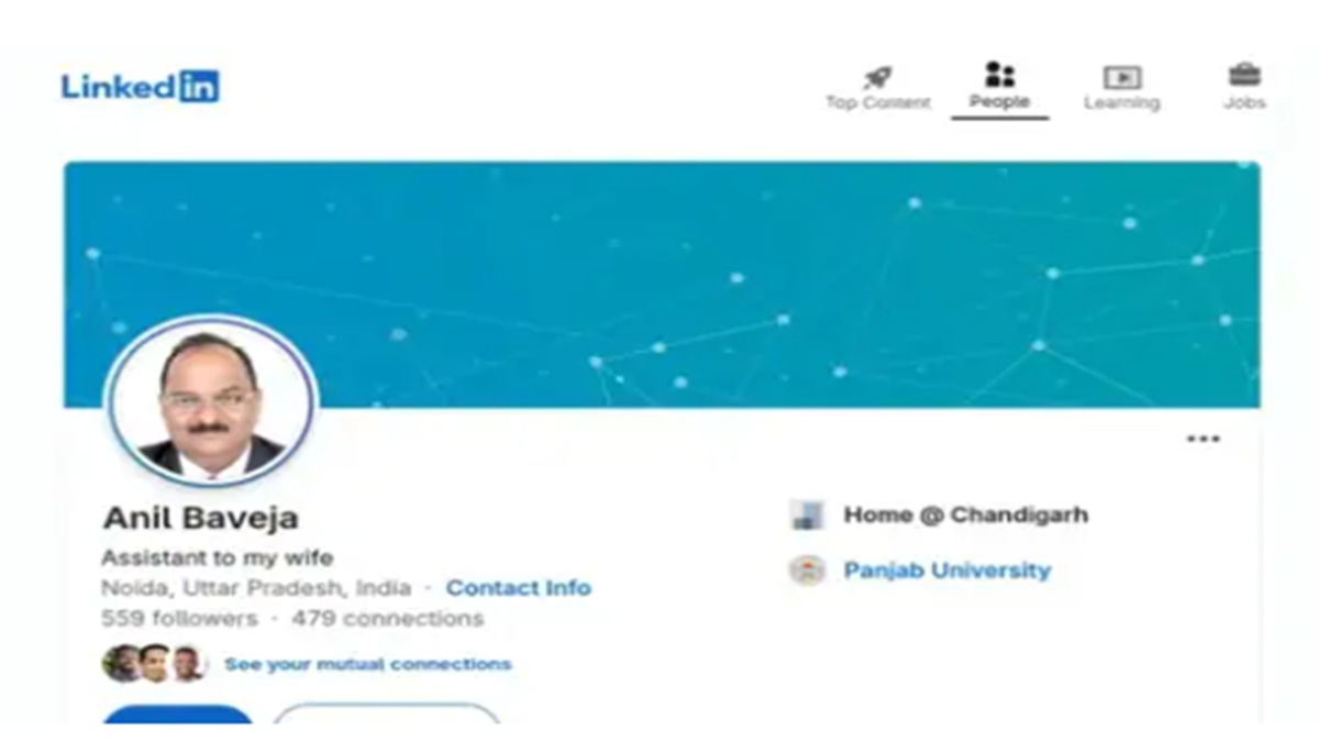 ‘Assistant to my wife’: Noida man’s honest LinkedIn job title wins the internet