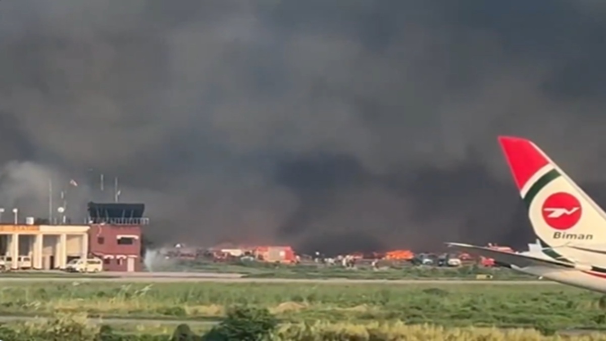 Massive fire erupts at Cargo Village of Dhaka’s Hazrat Shahjalal International Airport | Video