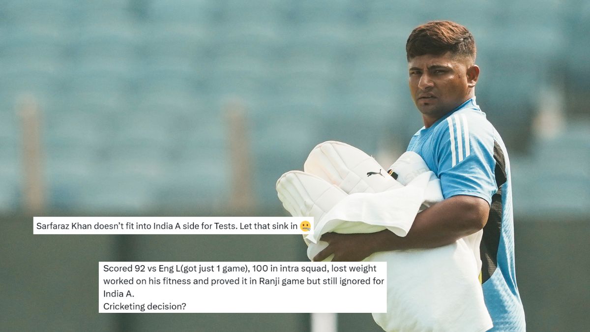 ‘What wrong has he done?’: Reactions galore after ‘fit’ Sarfaraz Khan gets left out of India A squad