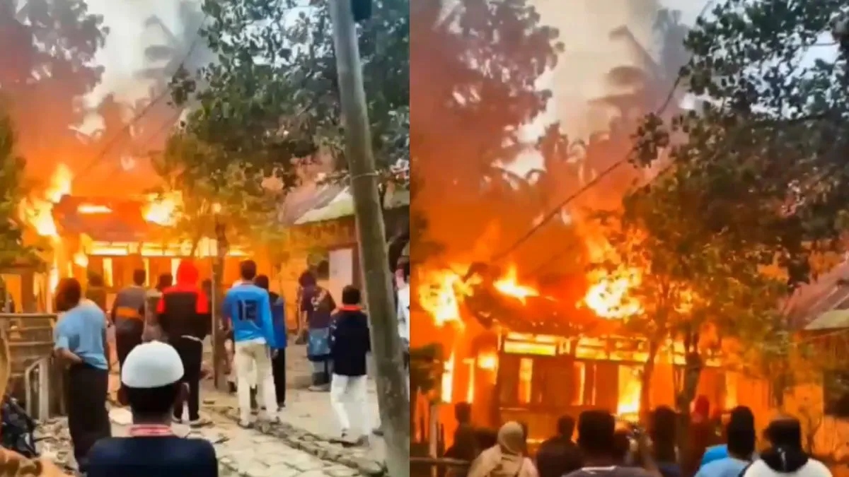 Houses of three Hindu families reduced to ashes amid rising attacks on minorities in Bangladesh