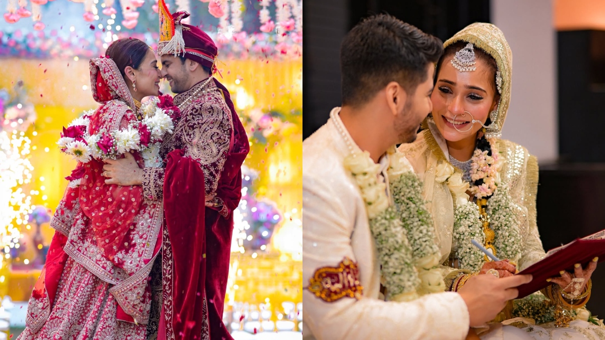 Saaraa Khan, Krrish Pathak marry in interfaith Hindu-Muslim ceremonies; first photos out