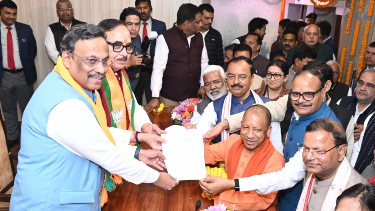 Pankaj Chaudhary files nomination for UP BJP chief in Lucknow, set to win unopposed | Video