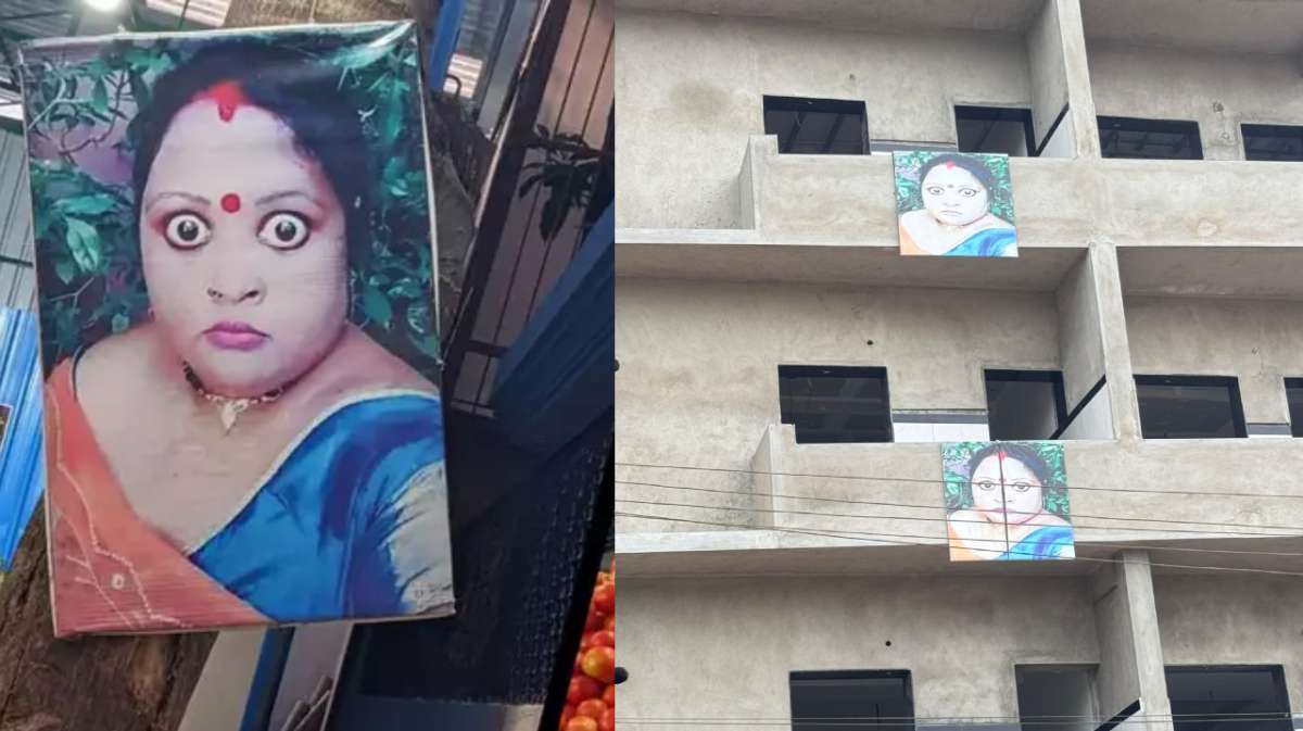 Who is the angry wide-eyed viral woman seen in posters across Bengaluru? Internet solves mystery