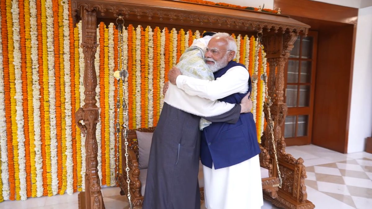 Wooden jhula, pashmina shawl: What PM Modi gifted to UAE President during his 2-hour India visit