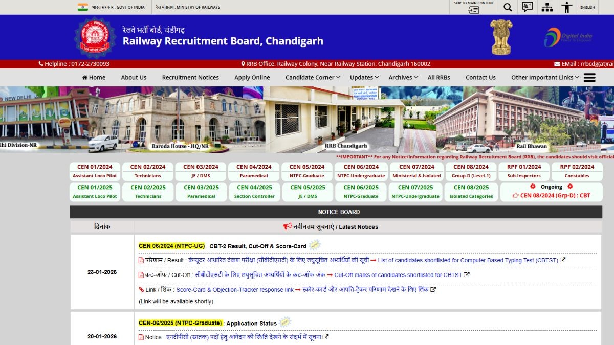 RRB NTPC CBT 2 result 2025 out at RRB portals; know how to download merit list PDF