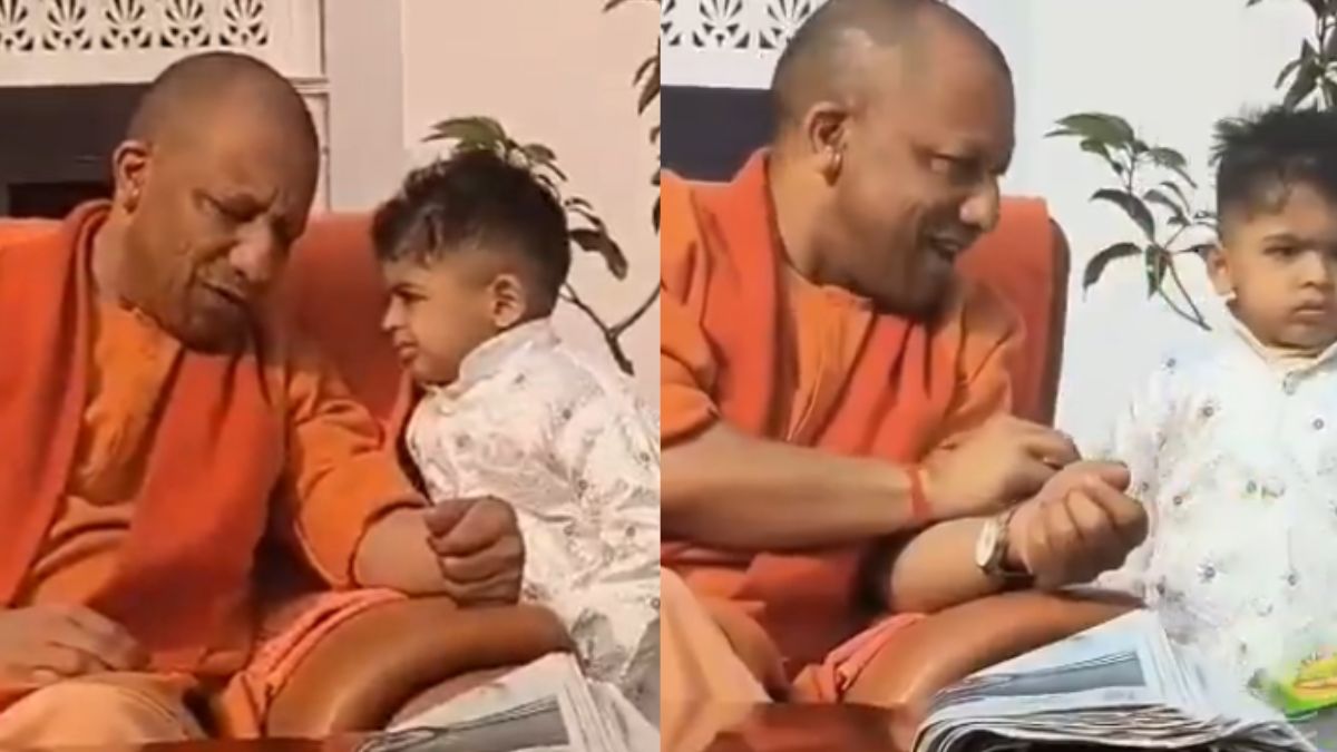 Chips, smiles: Yogi Adityanath’s sweet moment with a young child goes viral | WATCH