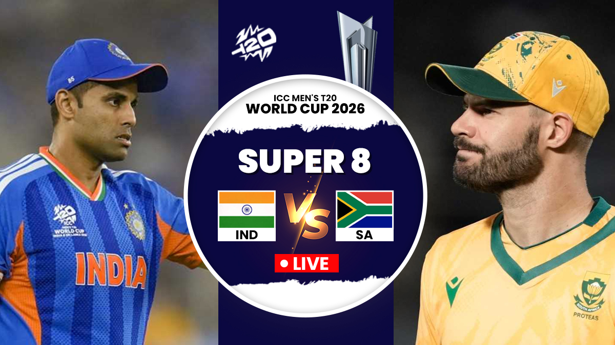IND vs SA Live cricket score: India, South Africa aim to gain upper hand in T20 World Cup Super 8 round