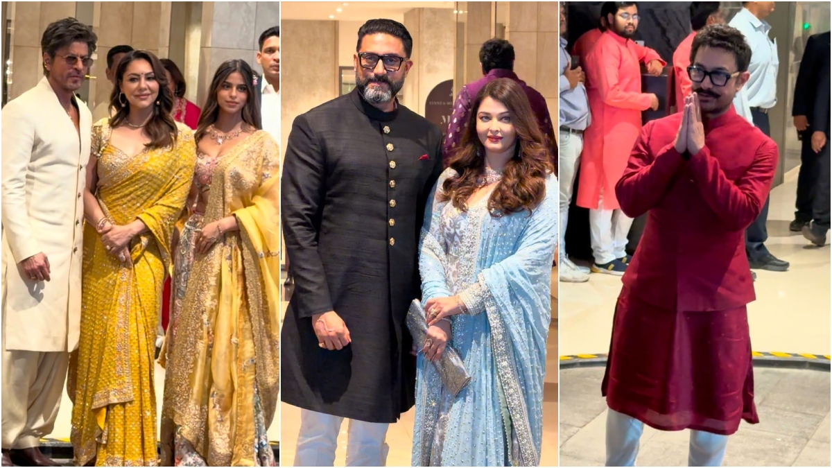 Arjun Tendulkar marries Saaniya Chandhok: SRK with family, Aamir Khan, Abhishek-Aishwarya Rai Bachchan attend