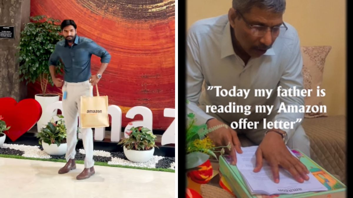 Viral video of an Amazon techie’s father reading his offer letter wins hearts online