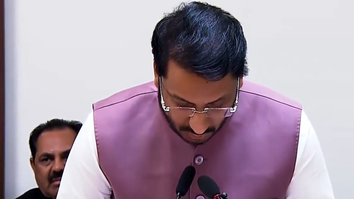 Ajit Pawar’s son Parth Pawar takes oath as Rajya Sabha member | Watch