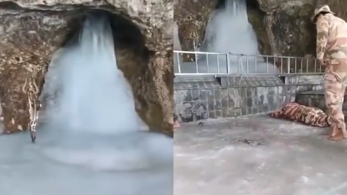 Amarnath Yatra 2026: First glimpse of Baba Barfani revealed before pilgrimage’s commencement | VIDEO