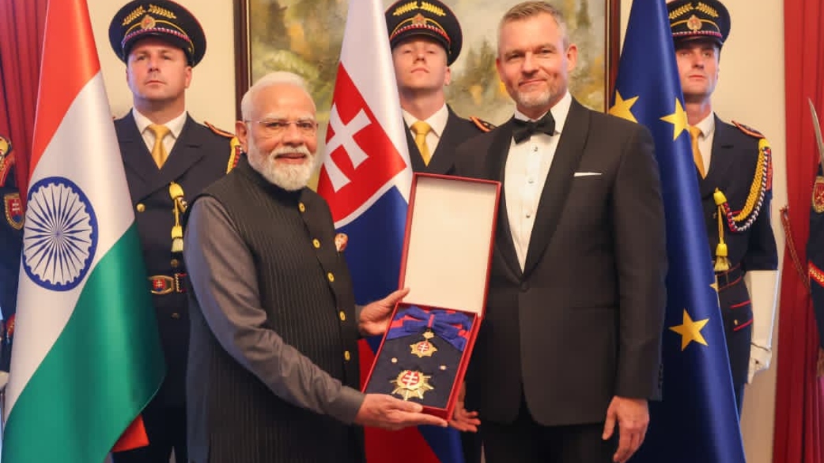 PM Modi receives Slovakia’s highest honour, his 33rd international recognition