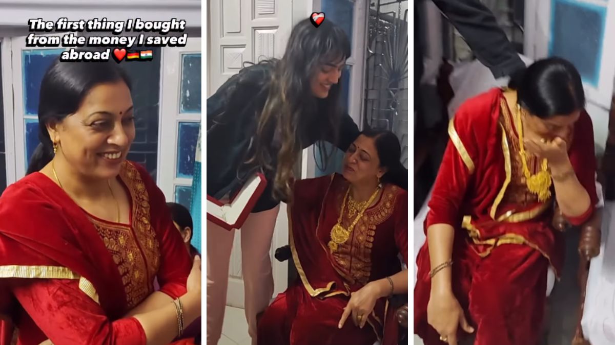 After years of hard work in Germany, daughter comes home with a surprise that makes her mother cry