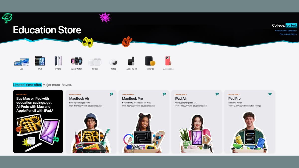 Apple Back to School Sale goes live in India: Discounts on MacBook, iPad, free AirPods and Apple Pencil