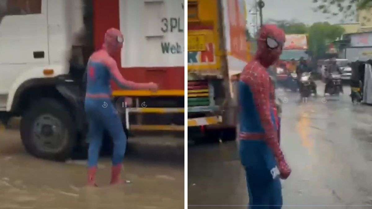 Meet the real-life Spider-Man who stepped onto flooded Thane roads to help strangers