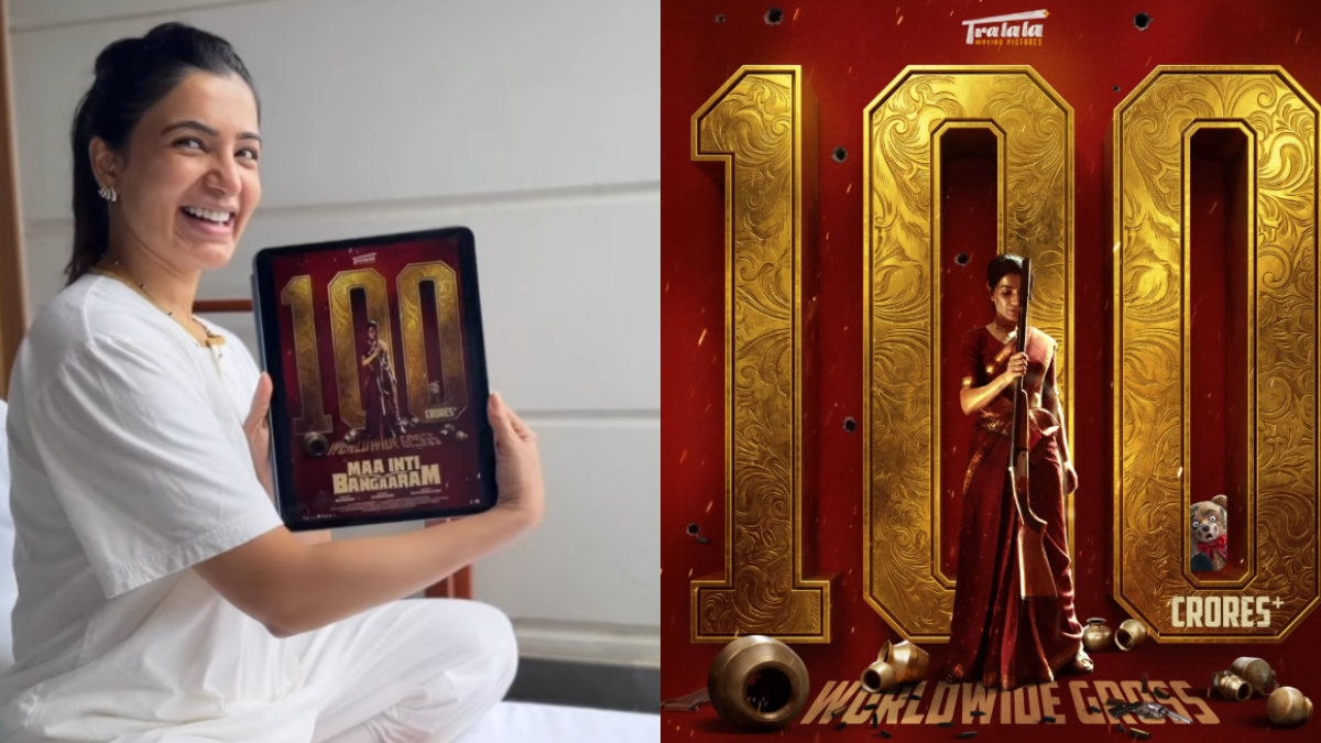 Samantha Ruth Prabhu is all smiles as Raj Nidimoru reveals Maa Inti Bangaaram grossed Rs 100 cr worldwide