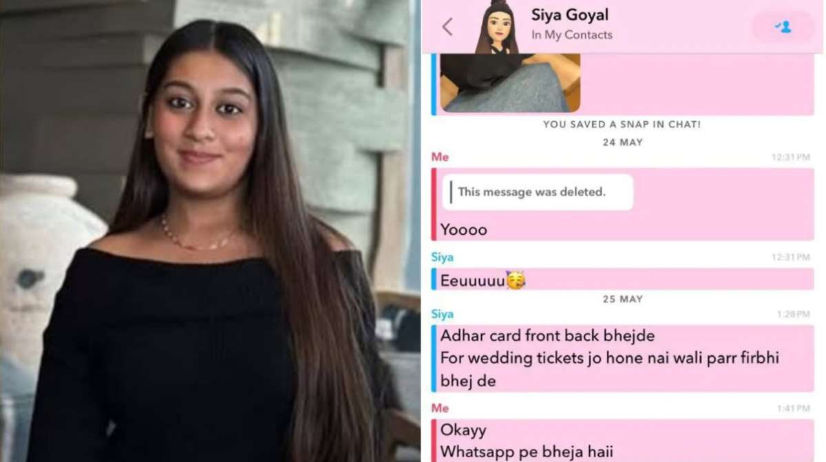 ‘Wedding that isn’t going to happen’: Siya Goyal’s Snapchat text to friend weeks before fiance Ketan’s murder