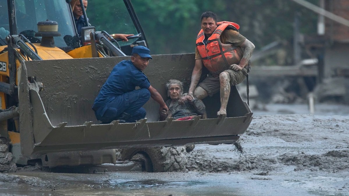 97-year-old Guna Maya Bohara emerges from rubble like a warrior, becomes face of Nepal floods