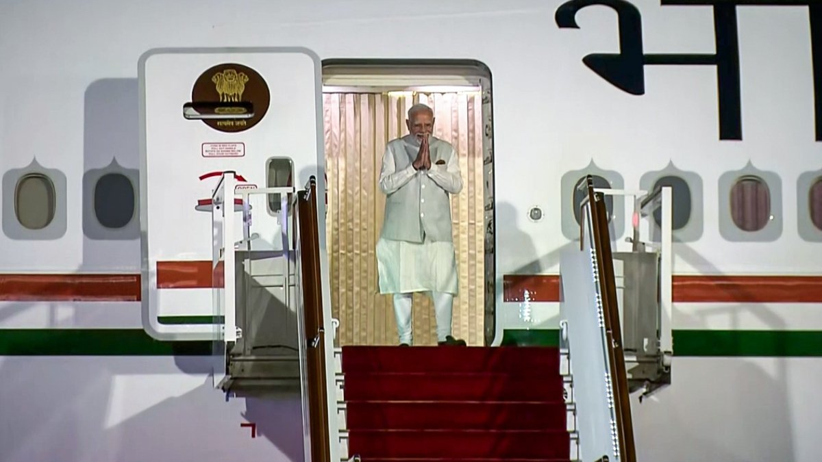 PM Modi arrives in Kyrgyzstan to attend 26th SCO Summit, hold bilateral meetings | Video