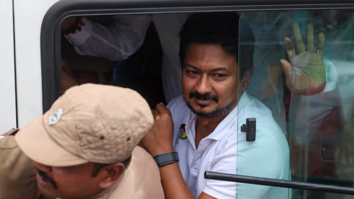 ‘Treated me like terrorist’: Udhayanidhi Stalin attacks TVK govt after release in Trisha remark case