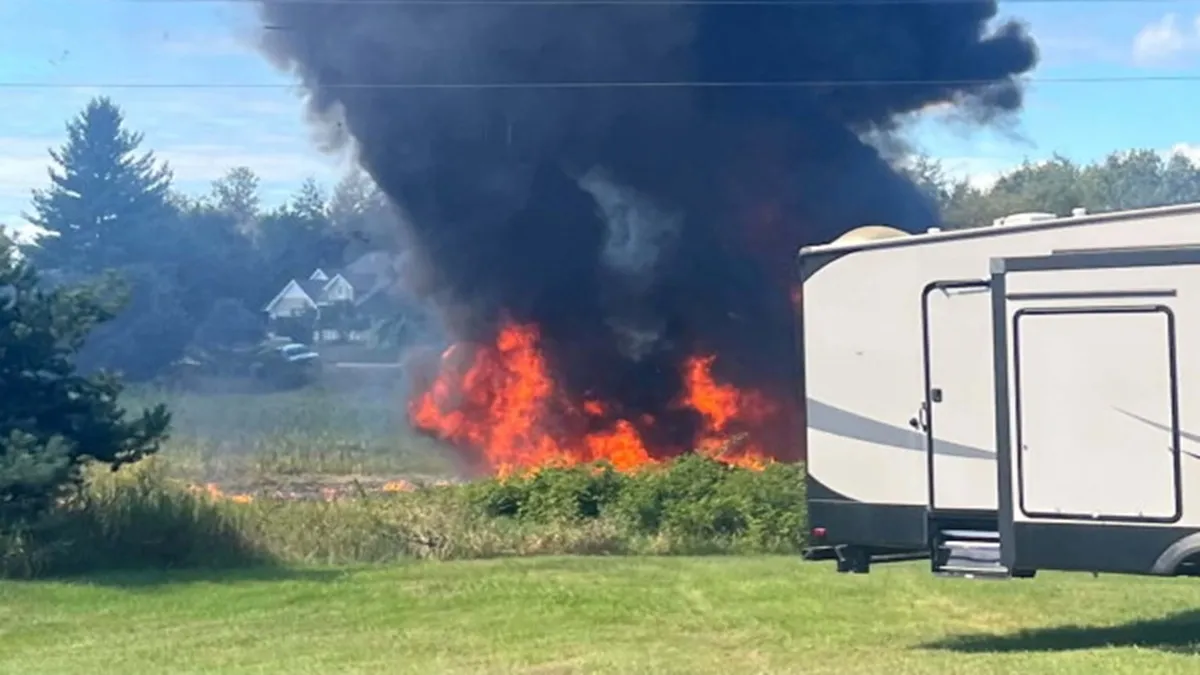 F-16 fighter jet crashes during training in Michigan, pilot ejects safely, probe underway