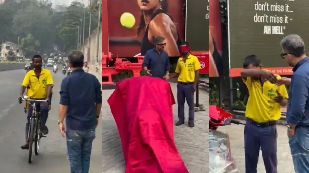 ‘Socha nahi tha…’: Delivery worker breaks down in tears after Anant Ambani’s surprise scooter gift