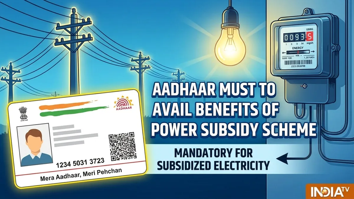 Delhi govt makes Aadhaar mandatory for consumers to avail benefits of power subsidy scheme