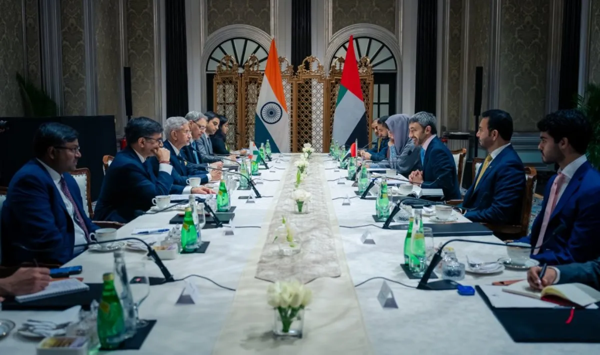 Jaishankar holds talks with UAE Foreign Minister in Mumbai, calls for dialogue and diplomacy in West Asia