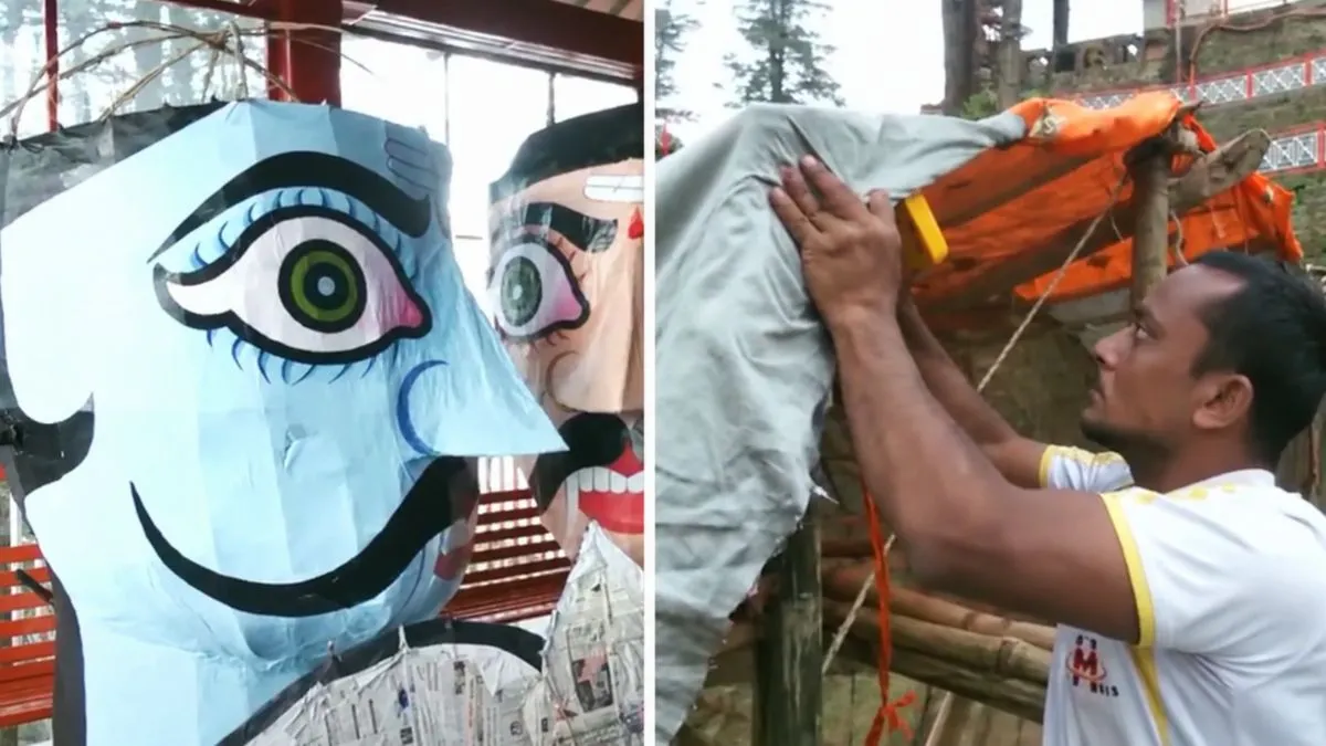 Muslim family from Meerut crafts Ravan effigies in Shimla: ‘We all live in a spirit of brotherhood’