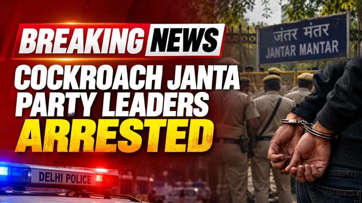 Cockroach Janta Party leaders Ashutosh Ranka, Saurav Das and Ajinkya Shinde detained in Delhi
