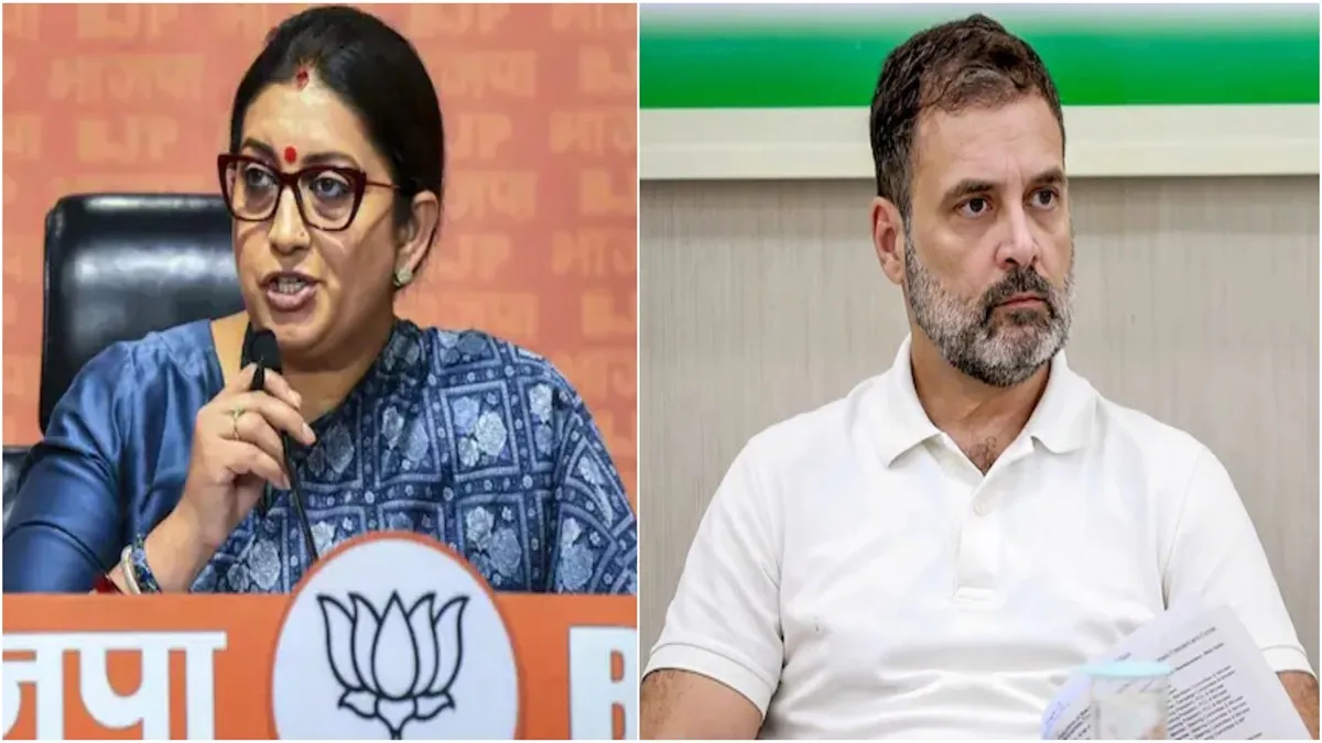 Smriti Irani slams Rahul Gandhi over remarks on women, calls his comments ‘cheap and regressive’