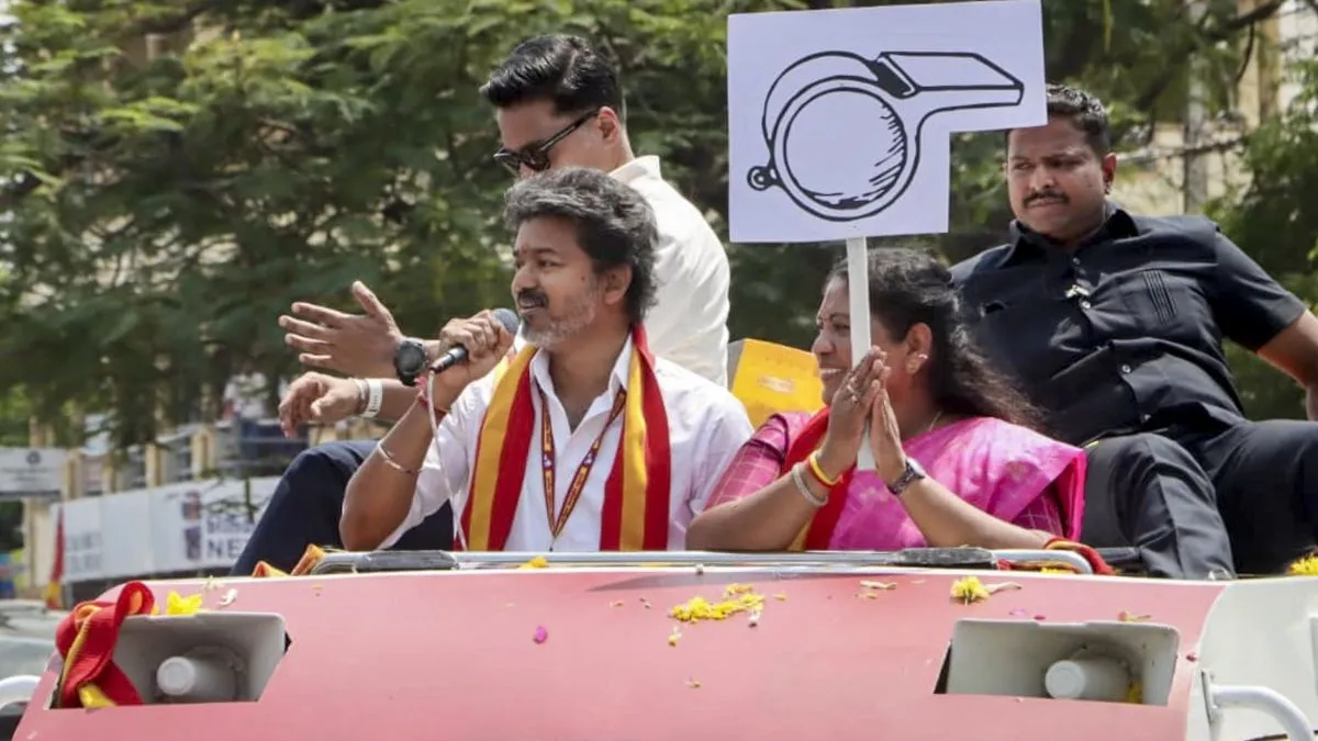 TVK’s P Sathyabama wins as Vijay’s party passes first electoral test in Dharapuram bypoll